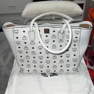 MCM Visetos Coated Canvas Shopper